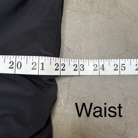 Betsy Adam Black V-Neck Ruched Ruffle Column Gown Sz 22 - Picture 7 of 9